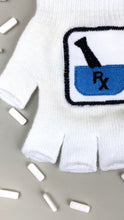 Load image into Gallery viewer, White Rx Fingerless Gloves