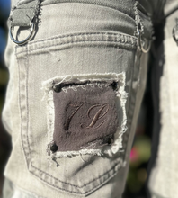 Load image into Gallery viewer, Grey Reconstructed Jeans
