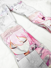 Load image into Gallery viewer, White/Pink Dakimakura Jeans
